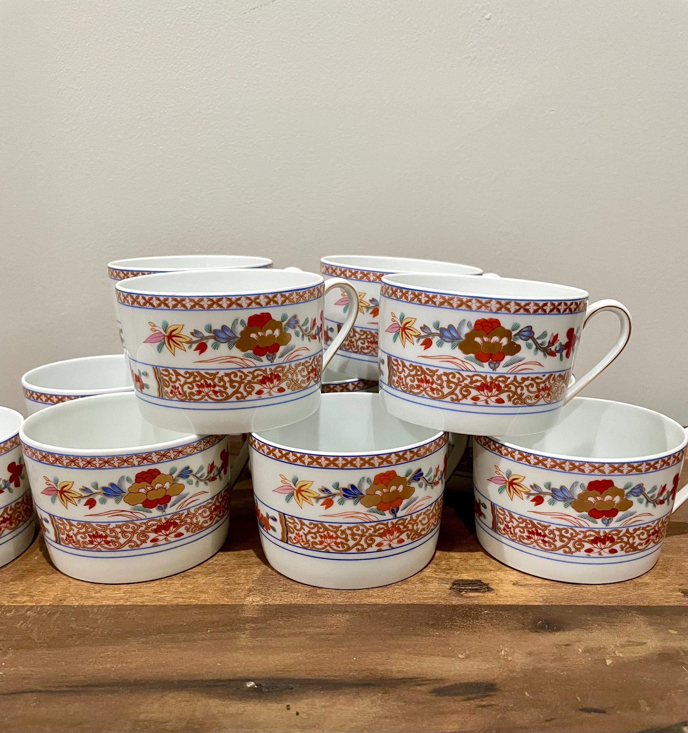 Bernardaud Limoges France “pondichery” Tea/coffee Cups - Etsy