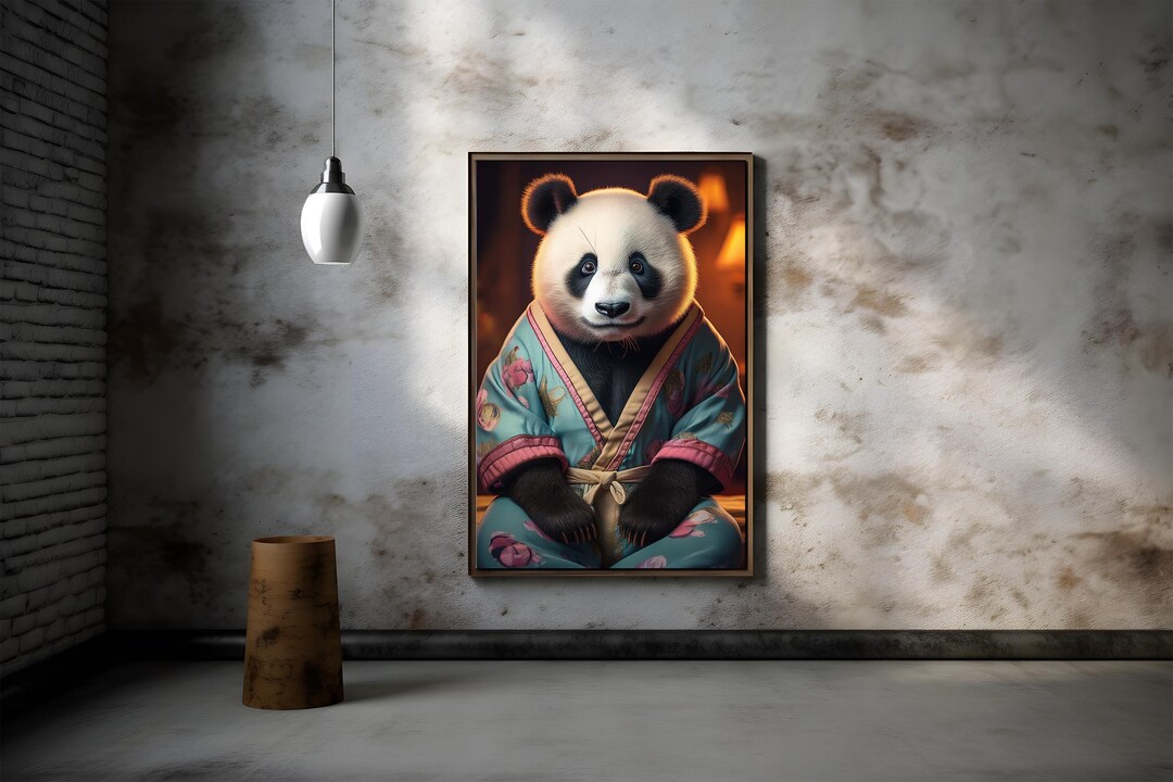 Panda Poster Design Future Print Design Digital Download Animal Wall ...