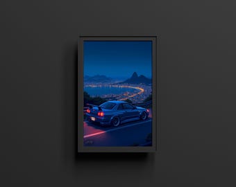 Nissan Skyline GT-R | Digital Dowload | Hyper Car Poster | Future Print Design | Poster Design