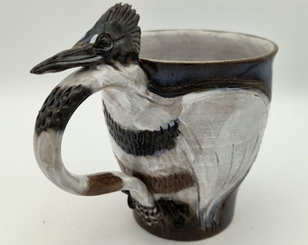 Belted Kingfisher Bird Jumbo Mug