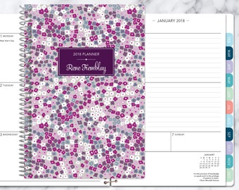 2019 planner calendar choose start month add monthly tabs etsy