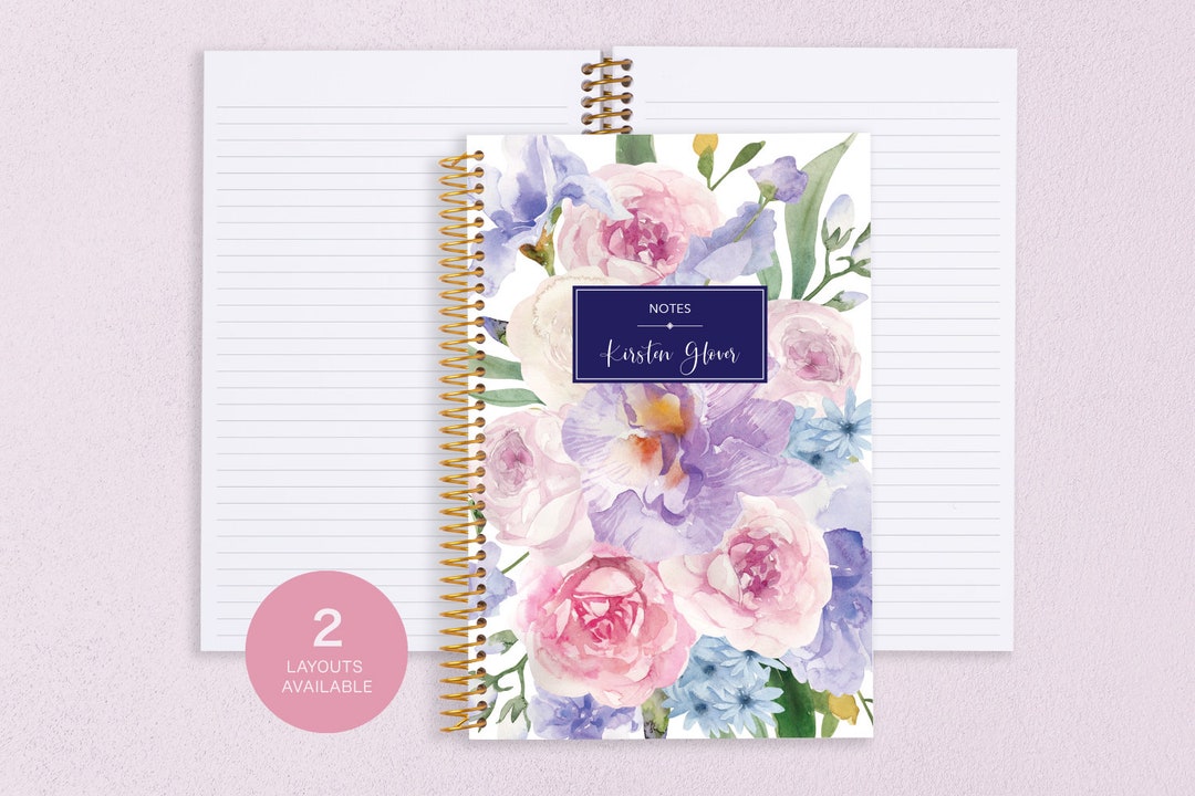 Personalized NOTEBOOK | Dot Journal | Travel Journal | Dot Grid ...