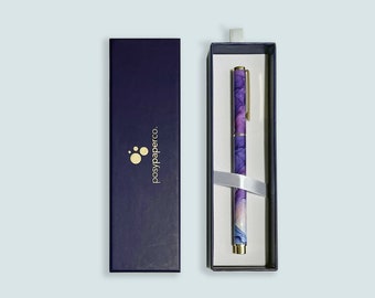 Rollerball Pen - Purple Blue Flowing Ink