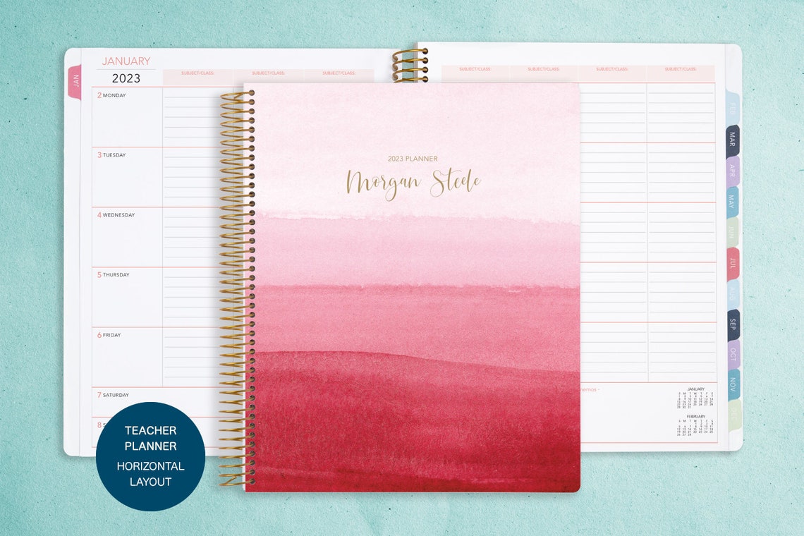 Teacher Planner 8.5x11 20222023 Lesson Plan Calendar Etsy