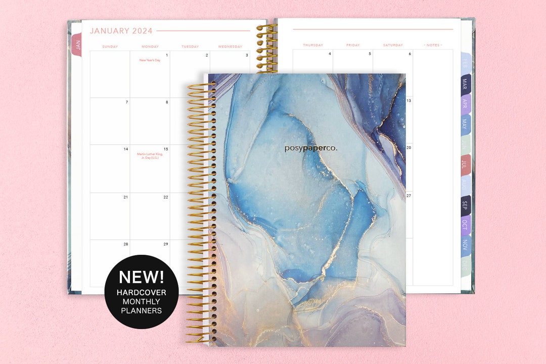 2025 HARDCOVER Planner 6x9 Monthly Planner Best Planners 20252026