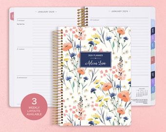 2024 2025 Planner, Daily Planner 2024, Custom Planner, Day Planner 2024, Agenda  2024 2025 