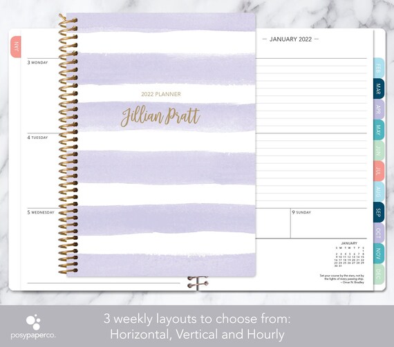Pratt 2023 Calendar 2022 Weekly Planner 2022 2023 Calendar Add Monthly Tabs | Etsy Canada