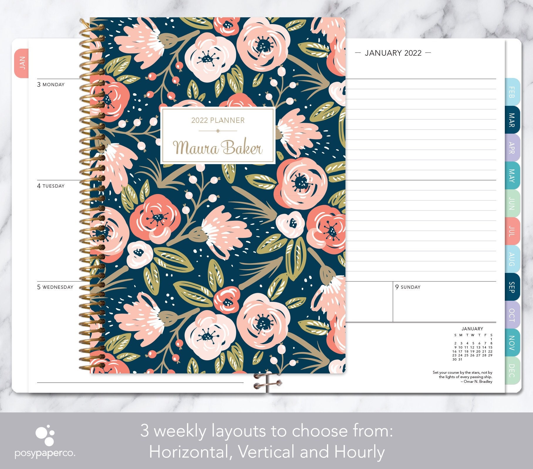 Calendars & Planners Paper & Party Supplies Academic Year Planner 2022