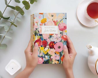 GRATITUDE JOURNAL | Daily Journal with Prompts | Affirmation Journal I Personalized Gratitude Journal | Blossom Dreams Colorful | No Tariffs