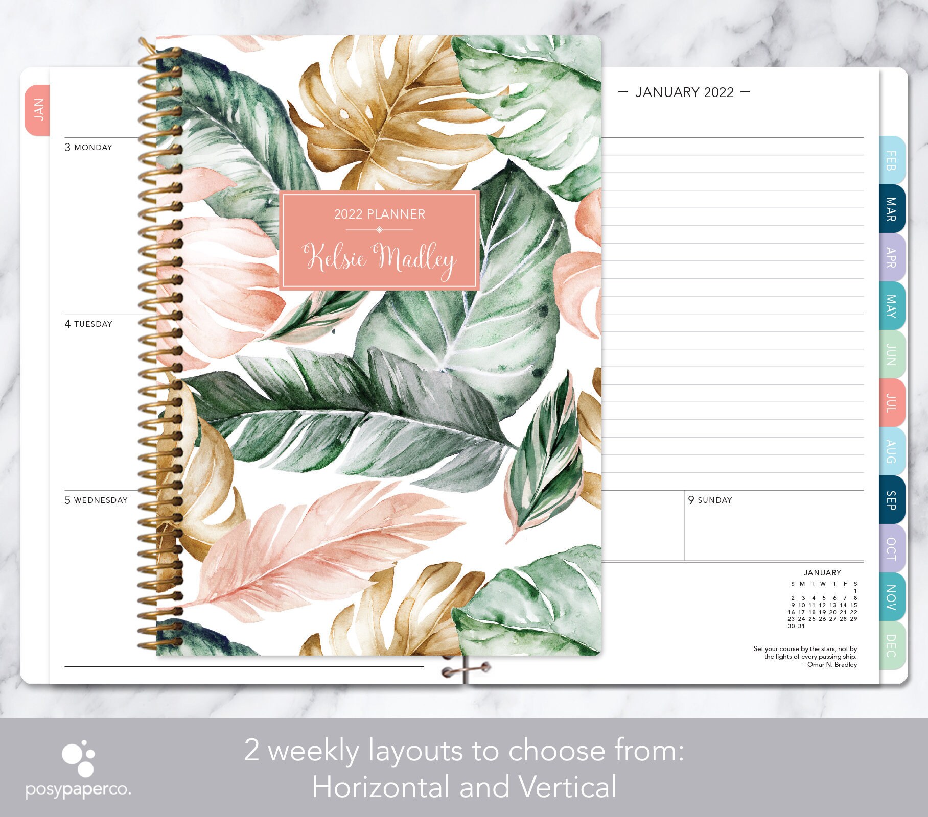 Academic Planner 2021 2022 Calendar Weekly Student Planner Etsy