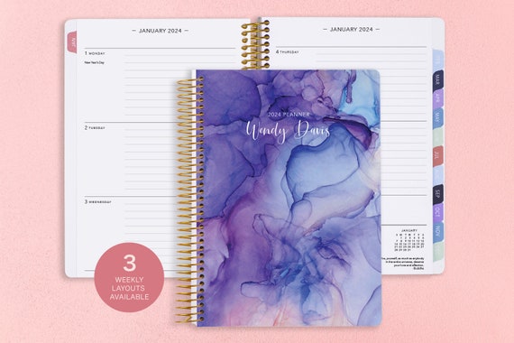 Agenda spirale 2024 Colo bleu 1s/2p - CADEAUX -  - Livres +  cadeaux + jeux