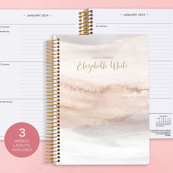 Personalized Planner 2025 12 Month Calendar Weekly Planner Etsy Canada