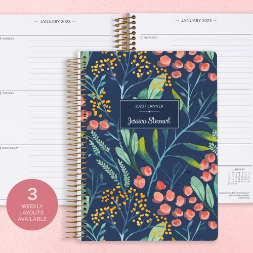 Personalized Planner 20232024 Calendar Add Monthly Tabs Etsy