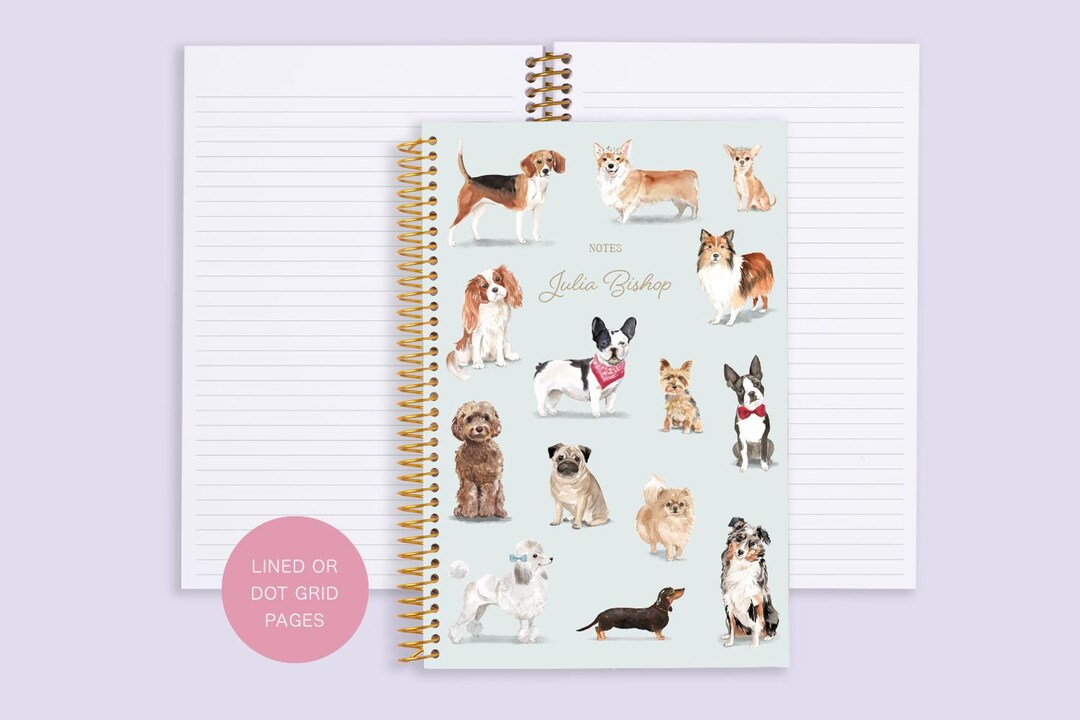 Personalized NOTEBOOK | Dot Journal | Travel Journal | Dot Grid ...