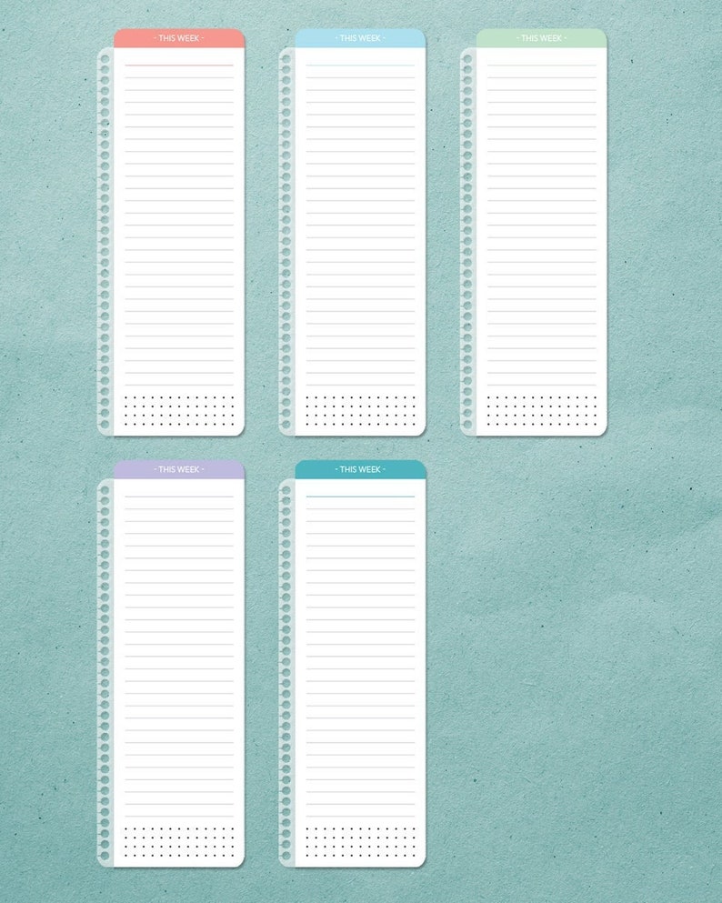 PAGEMARKER for planner bookmark clip-in page marker laminated wet erase checklist notes image 1