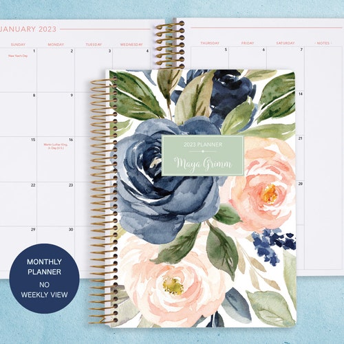 Personalized Planner 20232024 Calendar Add Monthly Tabs Etsy