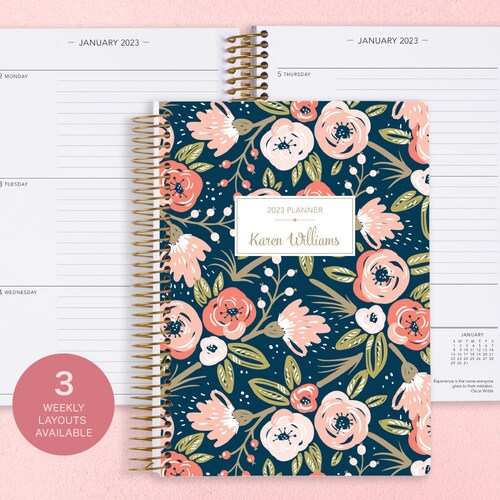 2023 Personalized Planner 6X9 Calendar 2023 2024 Choose - Etsy