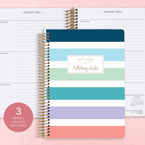 Personalized Planner 20232024 Calendar Add Monthly Tabs Etsy