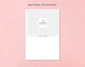 ADDITIONAL POCKET/POUCH for 6x9 planners