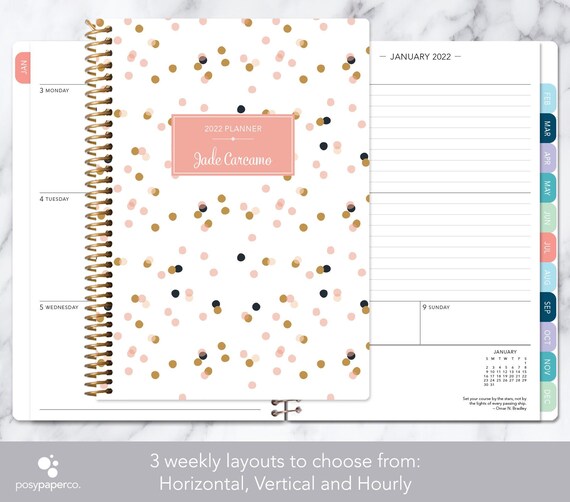 Calendrier 2023 Tal Weekly Planner 2022-2023 12 Month Calendar Add Monthly | Etsy Singapore
