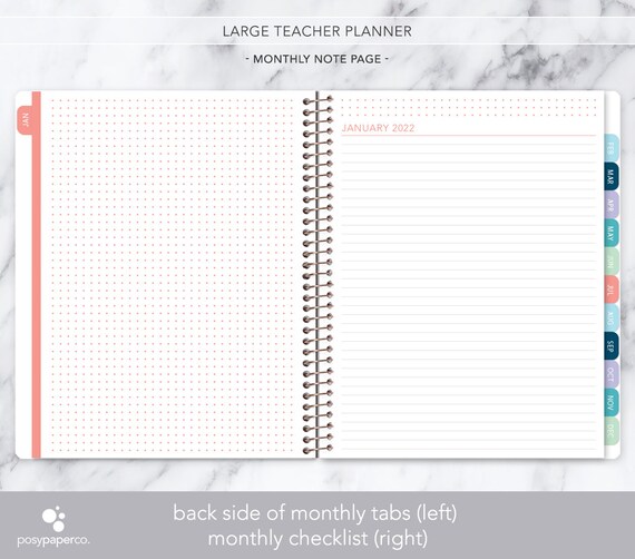 Personalized Teacher Spiral Notebook Lesson Planner Undated Lesson Planner and Calendar 8.5 x 11 Journal Gift Personalized Teacher Spiral Notebook Lesson Planner Undated Lesson Planner and Calendar 8.5 x 11 Journal Gift