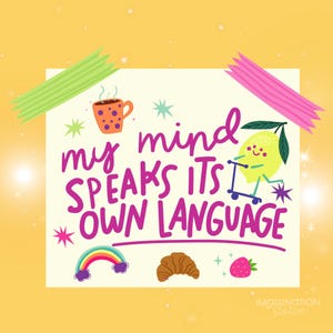 Quote Sticker, Clear Glossy Vinyl with Pixie Dust Finish