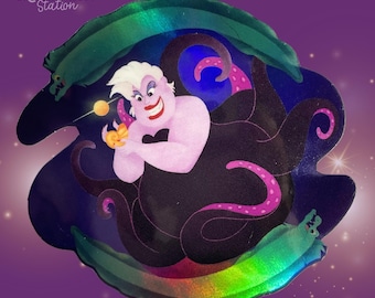 Disney Evil Queen Sticker  - Waterproof Holographic Glossy Effect.