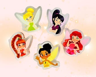 Fairy Shoe Charms Acrylic Clog Accessories for Kids & Adults
