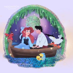 Ariel Sticker The Little Mermaid - Waterproof Pixie Dust Glossy Effect