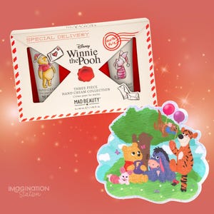 Winnie the Pooh Holiday Bundle - Mad Beauty Hand Cream Set + Sticker