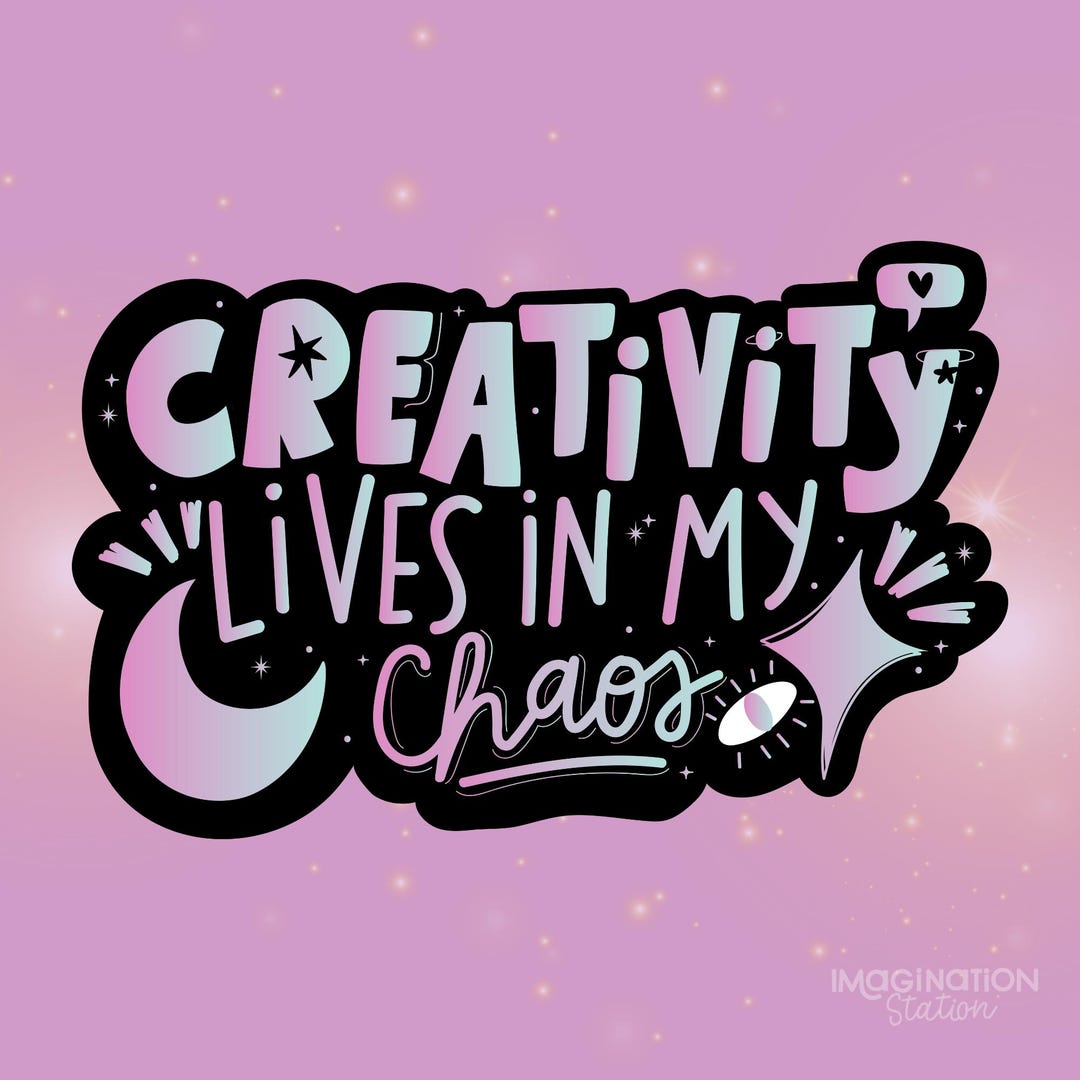 Custom Inspirational Caption Sticker - Waterproof Holographic Glossy ...