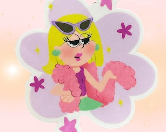 Lizzie McGuire Decal Waterproof Glossy Clear Finish.