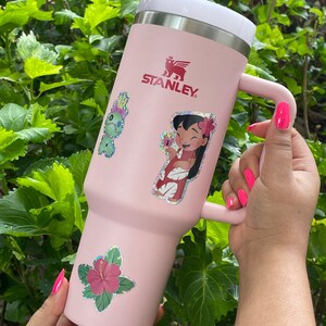 Lilo and Stitch Tumbler with Waterproof Vinyl Stickers Set image 2