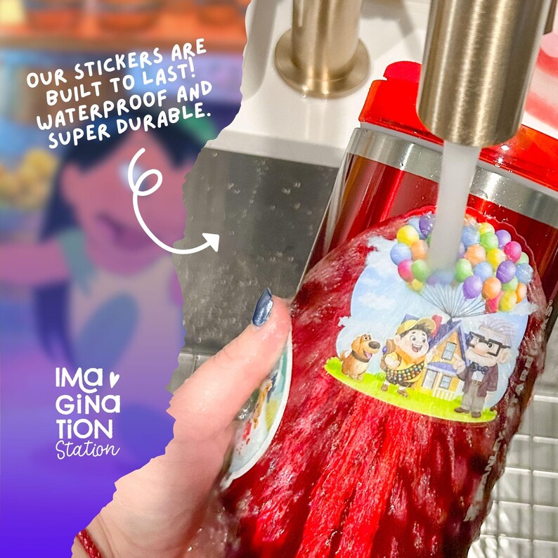 Lilo and Stitch Tumbler with Waterproof Vinyl Stickers Set image 7