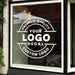 Storefront Logo Sign - Business Logo Decal - Vinyl Sticker Window Door ...