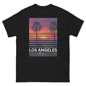 Los Angeles Inspired Blinds Unisex T-Shirt - Celebrate the Vibrant Spirit of the City of Angels! (White)