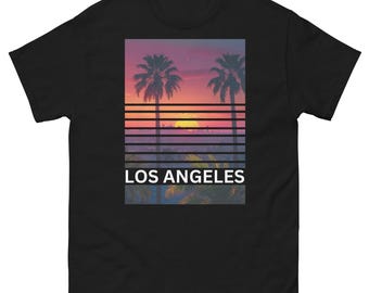 Los Angeles Inspired Blinds Unisex T-Shirt - Celebrate the Vibrant Spirit of the City of Angels! (White)
