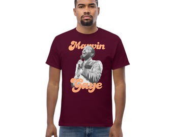Camiseta unisex Marvin Soul Music Legend: camiseta atemporal con el icono de la música para hombres y mujeres