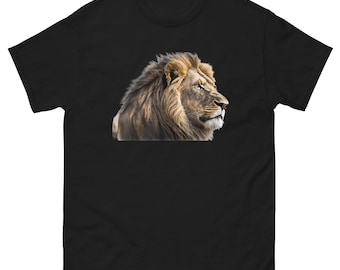 Unisex Majestic Lion Graphic Tee - Perfect Gift for Animal Lovers - Nature-Inspired Portrait Shirt