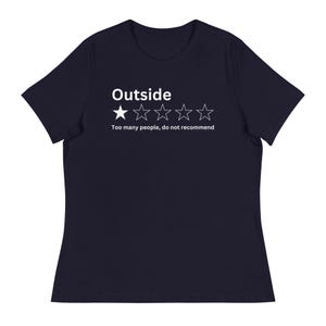 Camisa relajada para mujer con una declaración atrevida: calificación externa de 1 estrella: ¡perfecta para quienes no se disculpan! (blanca)