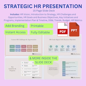Human Resources Strategy Presentation | PowerPoint | HR Strategic Planning | HR Tools and Templates | HR Strategic Planning
