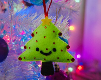Christmas Tree hanging ornament - gift Christmas winter cute felt love relationship family friends