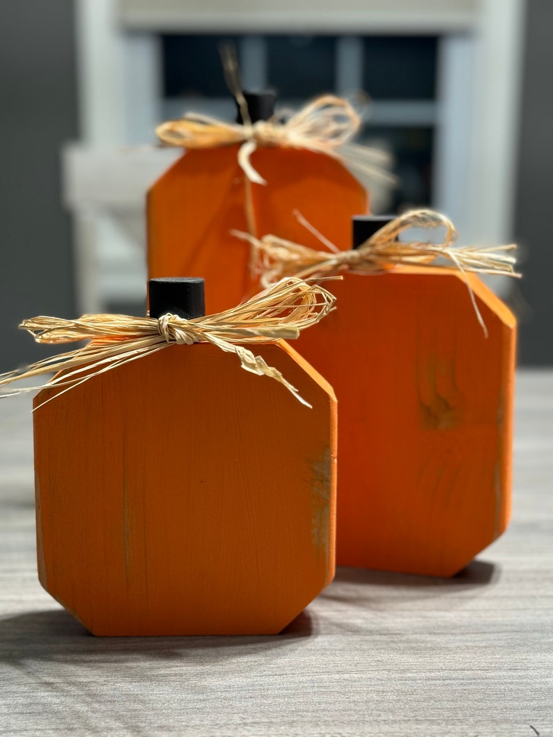 Farmhouse Decor - Pumpkins - Thanksgiving Decor - Wood Pumpkin - Etsy