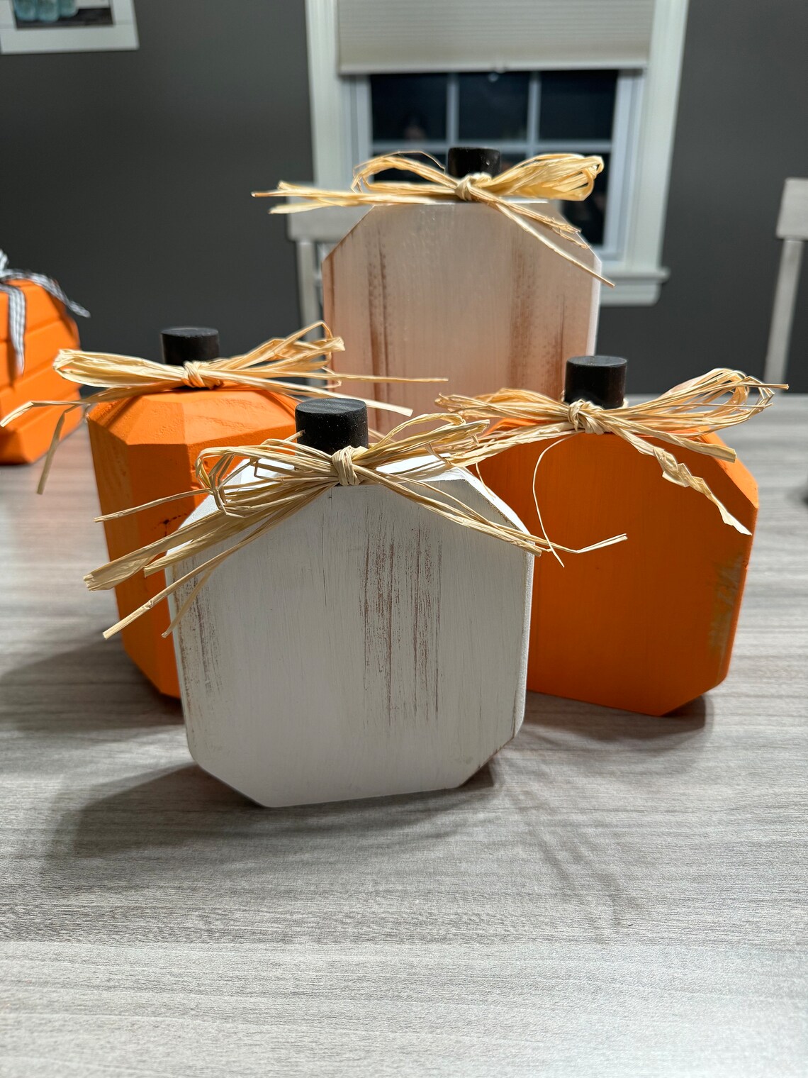 Farmhouse - Pumpkins - Thanksgiving Decor - Wood Pumpkin - Set of 4 - Etsy