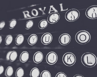Vintage Royal Typewriter Printable Artwork Digital Download Get it Today