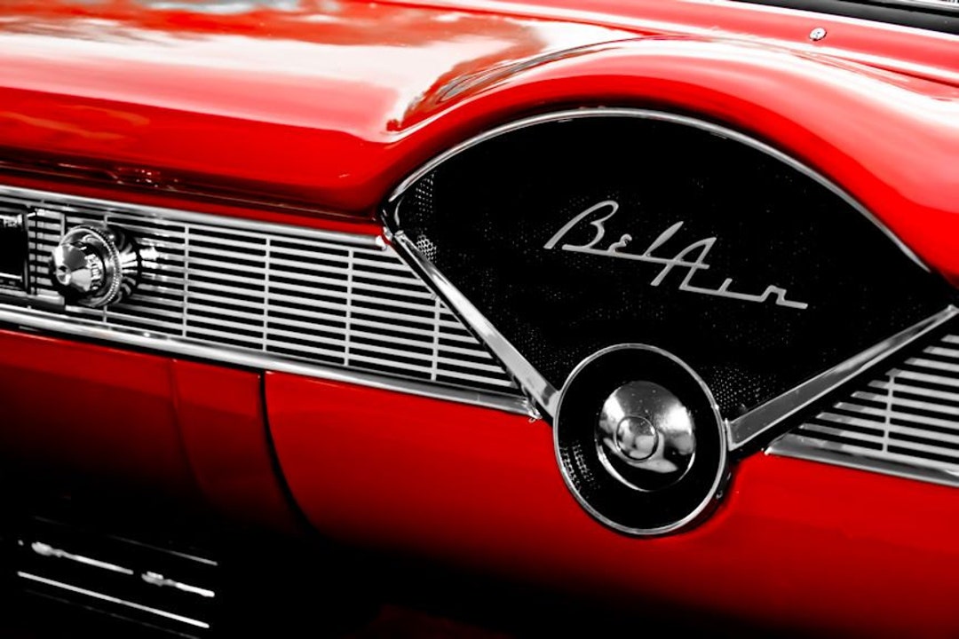 Chevrolet Bel Air Car Dashboard Printable Artwork Digital Download Get