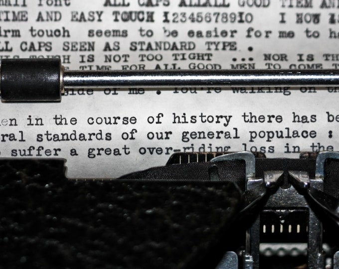 Vintage Typewriter with Paper Printable Artwork Digital Download Get it Today