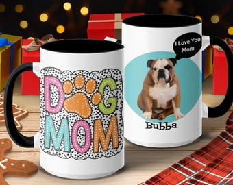 Personalized Dog Photo Mug: Custom Pet Lover Coffee Cup