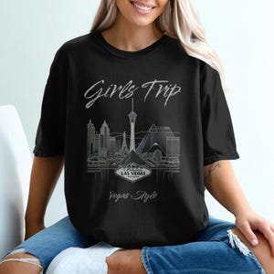 Girls Trip Vegas T-Shirt, Fun Las Vegas Vacation Shirt, Perfect Bachelorette Party Tee, Unique Souvenir Gift Comfort Colors™