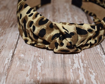 Leopard Knotted Headbands - Fun Headbands - Bar Mitzvah Unique Party Favor - Comfortable Headbands.